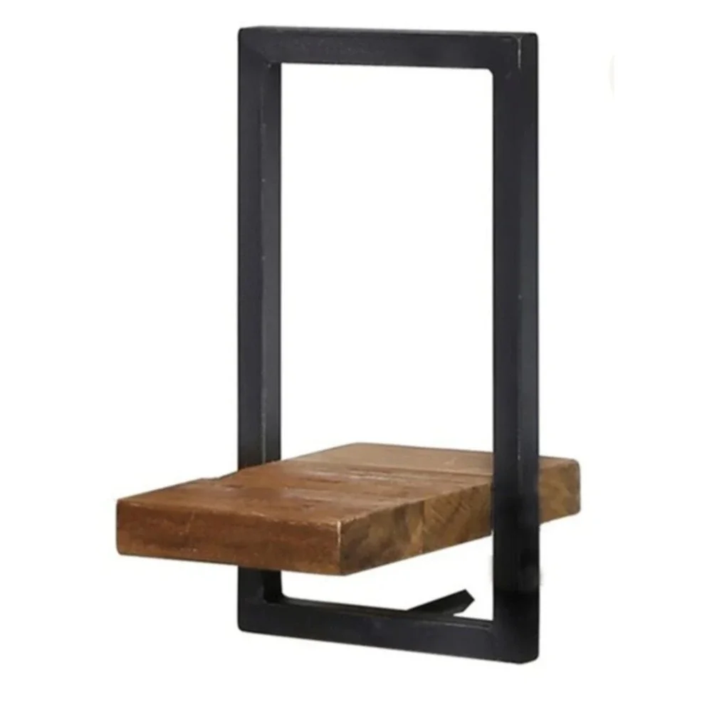 West Elm Bodhi Shelfmate Type E Oak Black Iron